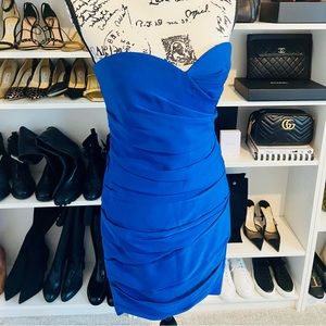 BCBG Max Axria blue bustier dress size 8